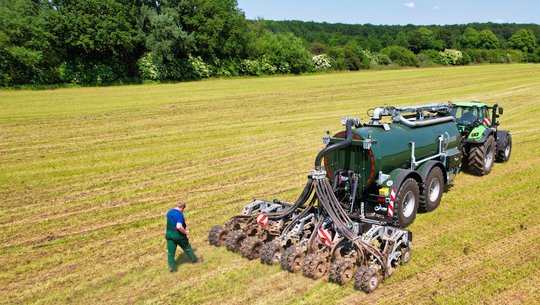 Strip Till nach Gras